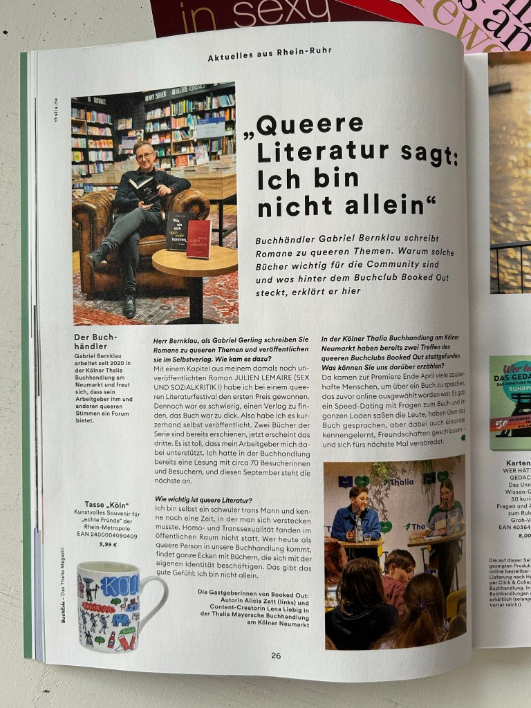 Portrait im Thalia BuchLiebe-Magazin Sommer 2025